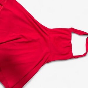 Fashion Nova Bold Red Halter Dress